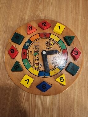 Vintage Clock Block Puzzle By Carol Wright Gifts